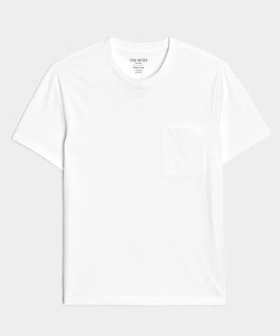 Todd Snyder Portuguese Premium Jersey Pocket Tee In White