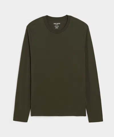 Todd Snyder Portuguese Premium Jersey Tee In Snyder Olive In Green