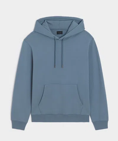 Todd Snyder Portuguese Terry Popover Hoodie In Deep Springs In Blue