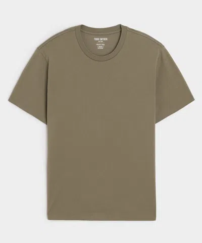 Todd Snyder Premium Jersey Tee In Fogstone In Brown