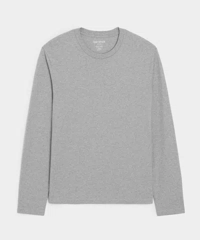 Todd Snyder Premium Jersey Tee In Grey Heather In Gray