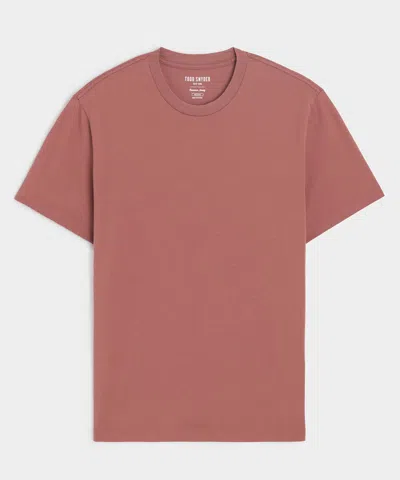 Todd Snyder Premium Jersey Tee In Muddled Cerise In Black
