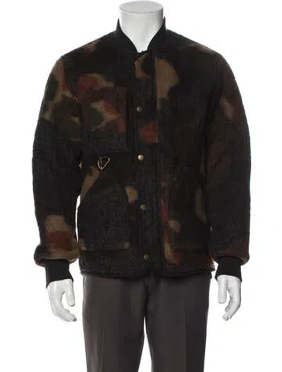 Pre-owned Todd Snyder Printed Bomber Jacket In Brown
