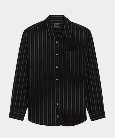 Todd Snyder Rayon Big Shirt In Black