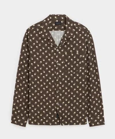 Todd Snyder Rayon Hollywood Shirt In Dark Mocha In Brown