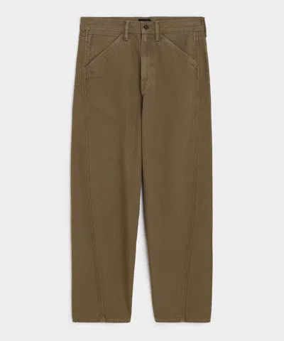 Todd Snyder Relaxed Barrel Jean In Brown In Brown