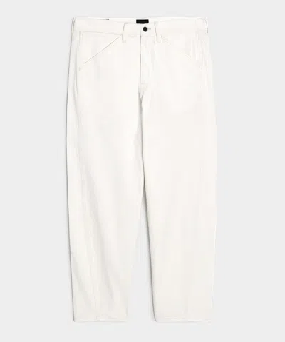 Todd Snyder Relaxed Barrel Jean In White In White