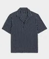 Todd Snyder Relaxed Boucle Montauk Polo In Blue