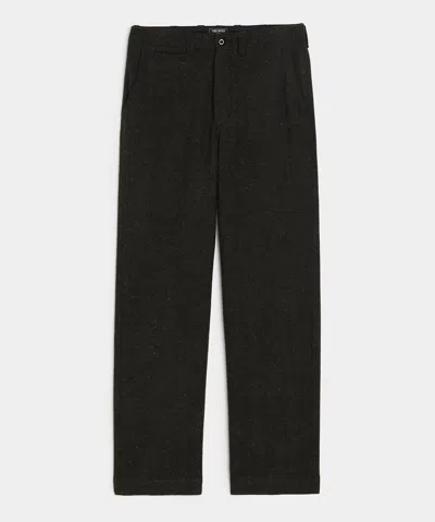 Todd Snyder Relaxed Donegal Trouser In Olive In Green