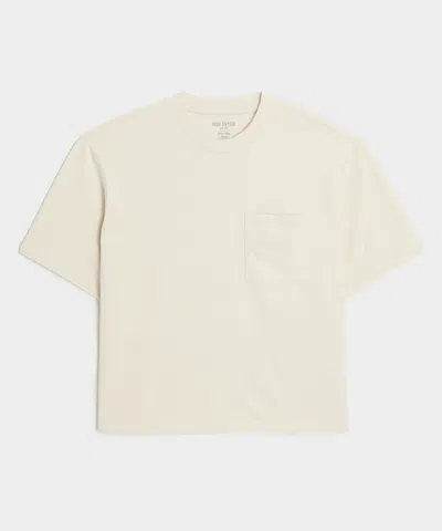 Todd Snyder Relaxed Heavyweight Cropped Tee In Neutral