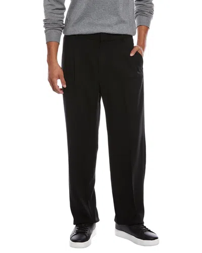 Todd Snyder Relaxed Italian Wool Crepe Trouser In Black