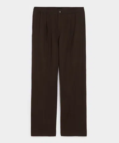 Todd Snyder Relaxed Leisure Pant In Caviar In Brown
