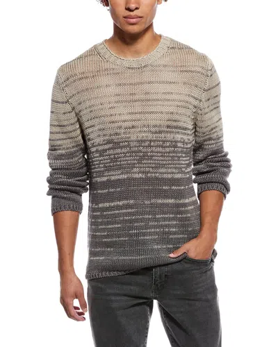 Todd Snyder Relaxed Linen Crewneck Sweater In Brown