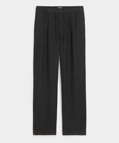 Todd Snyder Relaxed Linen Leisure Pant In Black
