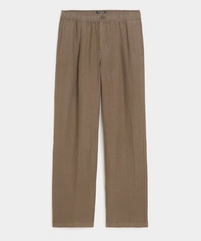 Todd Snyder Relaxed Linen Leisure Pant In Brown