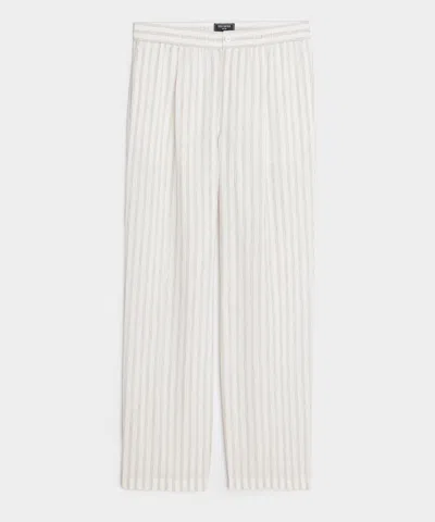 Todd Snyder Relaxed Linen Leisure Pant In White