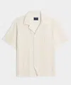 Todd Snyder Relaxed Open-knit Embroidered Cabana Polo In White