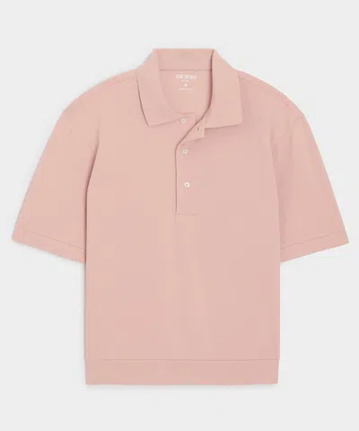 Todd Snyder Relaxed Pique Polo In Dianthus In Pink