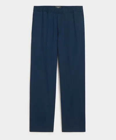 Todd Snyder Relaxed Poplin Leisure Pant In Blue