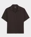 Todd Snyder Relaxed Sea Soft Irish Linen Popover Shirt In Black