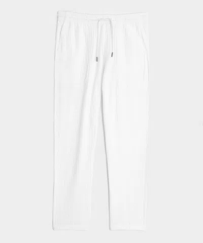 Todd Snyder Relaxed Seersucker Pant In White