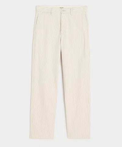 Todd Snyder Relaxed Striped Denim Chino In Neutral