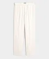 Todd Snyder Straight Fit Irish Linen Side Tab Trouser In White
