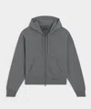 Todd Snyder Relaxed Terry Full-zip Hoodie In Gray