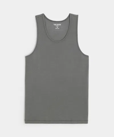 Todd Snyder Ribbed Tank In Gray