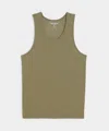 Todd Snyder Ribbed Tank In Green