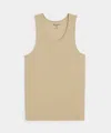 Todd Snyder Ribbed Tank In Neutral