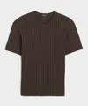 Todd Snyder Ribbed Tee In Brown