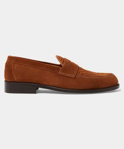 Todd Snyder + Sebago Todd Snyder X Sebago Woven Ryan Loafer In Brown