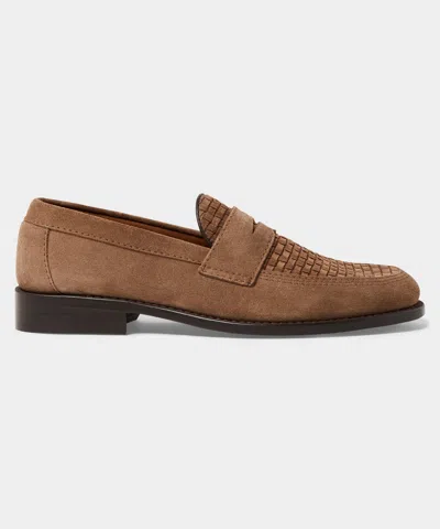Todd Snyder + Sebago Todd Snyder X Sebago Woven Ryan Loafer In Brown