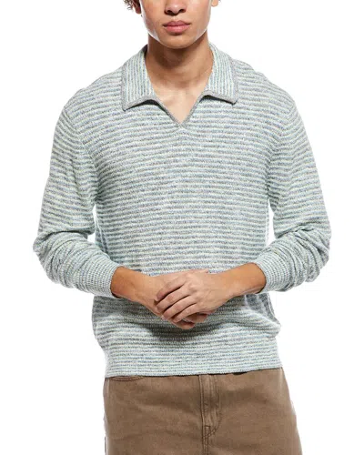 Todd Snyder Shoreline Silk-blend Polo Shirt In Green