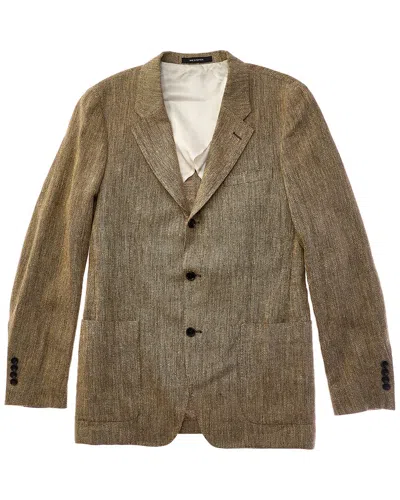 Todd Snyder Silk & Linen-blend Madison Jacket In Gray