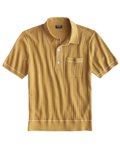 Todd Snyder Silk-blend Polo Sweater In Gold