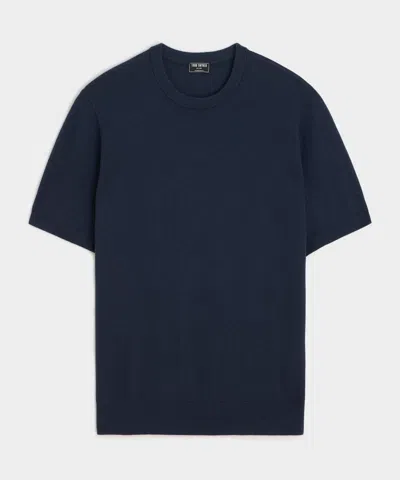 Todd Snyder Silk-cashmere Tee In Blue