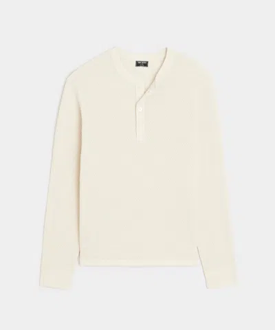 Todd Snyder Silk Henley In Neutral