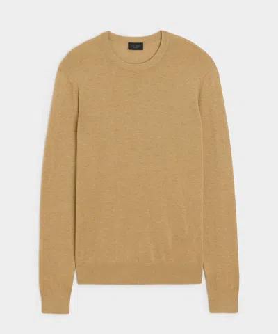 Todd Snyder Silk-cashmere Crewneck Sweater In Beach Walk In Brown