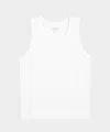 Todd Snyder Slim Cotton High Neck Tank In White