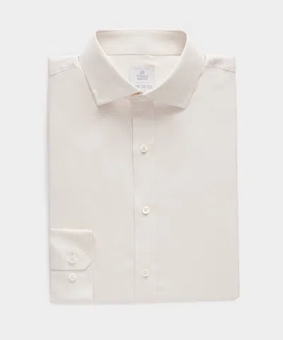 Todd Snyder Slim Cotton-silk Spread Collar Dress Shirt In White