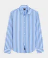 Todd Snyder Slim Fit Cotton Poplin Point Collar Shirt In Blue