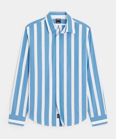 Todd Snyder Slim Fit Cotton Poplin Point Collar Shirt In Blue