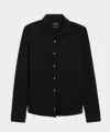 Todd Snyder Slim Summerweight Point Collar Shirt In Black
