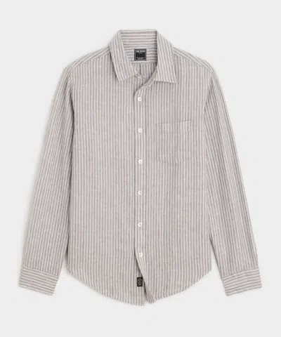 Todd Snyder Slim Sea Soft Irish Linen Point Collar Shirt In Multi