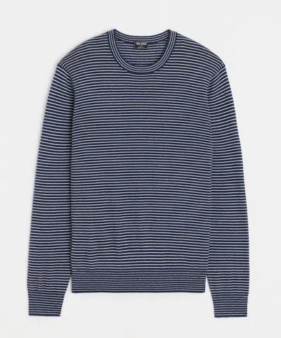 Todd Snyder Slim Silk-cashmere Crewneck Sweater In Blue