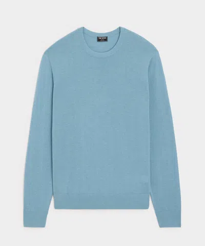 Todd Snyder Slim Silk-cashmere Crewneck Sweater In Blue