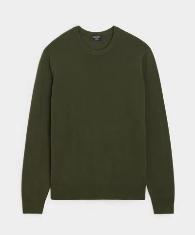 Todd Snyder Slim Silk-cashmere Crewneck Sweater In Green