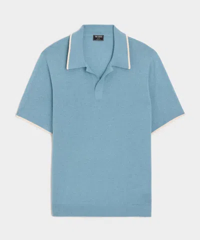 Todd Snyder Slim Silk-cashmere Tipped Montauk Sweater Polo In Multi